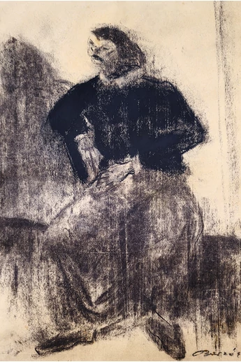102. Barzó Endre ( 1898 - 1953 ) Pihenő férfi