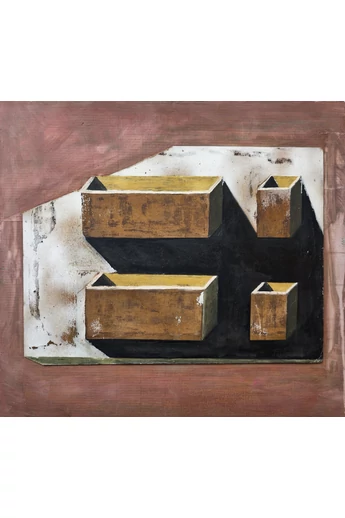 103. Szikora Tamás ( 1943 - 2012 ) Dobozok párban, 2007