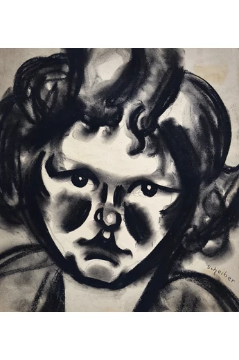 011. Scheiber Hugó ( 1873 - 1950 ) Kislány portréja, 1929