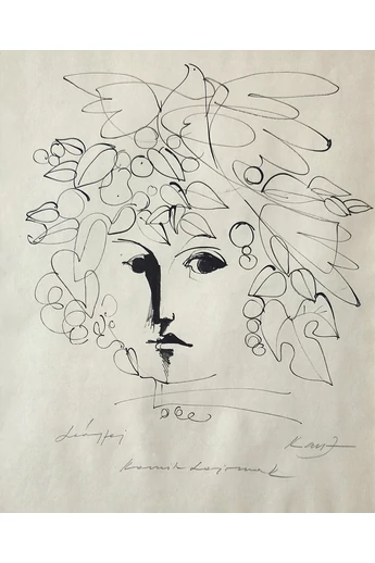 128. Kass János ( 1927 - 2010 ) Leányfej