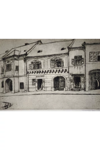 138. Ferenczy Valér ( 1885 - 1954 ) Utcarészlet