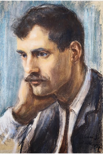 141. Bihari Sándor (1855 - 1906) Fiatal férfi portréja, 1897