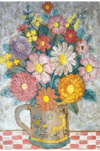 034. Pekáry István ( 1905- 1981 ) Színes virágok