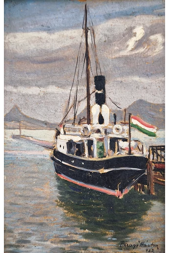 083. Faragó Márton (1880 - 1947 ) Gőzös, 1932