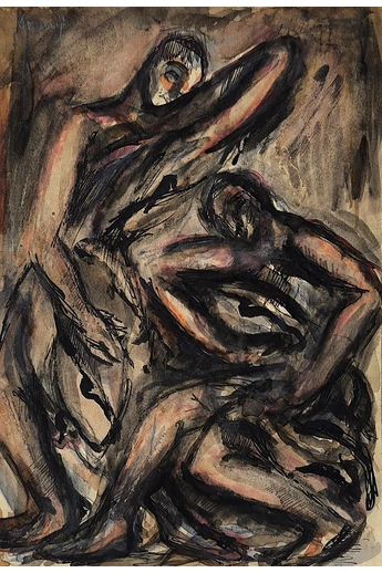 096. Crouy-Channel László ( 1885 - 1945 ) Pihenő