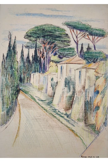 098. Kern Andor ( 1906 -  ) Róma, 1933