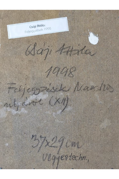 Csáji Attila ( 1939 - 2025 ) Feljegyzések Narchos útjáról ( XII. ), 1998