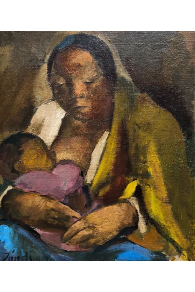 Jándi Dávid ( 1893 - 1944 ) Anya gyermekével, 1929