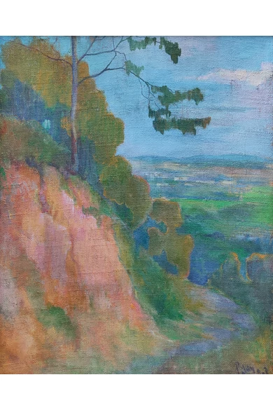 Páldy Zoltán ( 1884 - 1993 ) Verőfényes domboldal, 1907