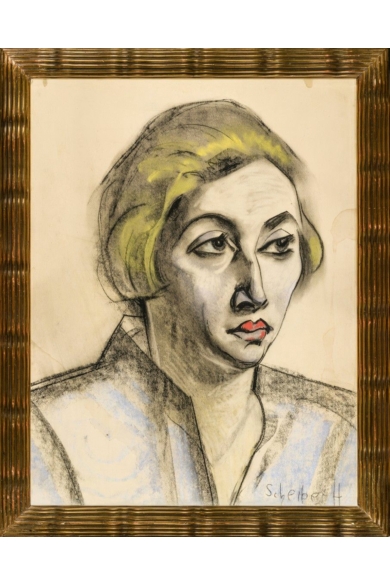 Scheiber Hugó ( 1873 - 1950 ) Női portré