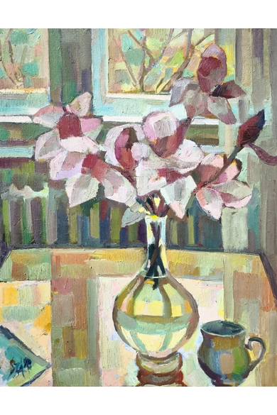 Szatmári Ágnes ( 1932 - ) Magnóliák, 1998