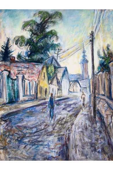 010. Gráber Margit ( 1895 - 1993 ) Utcarészlet