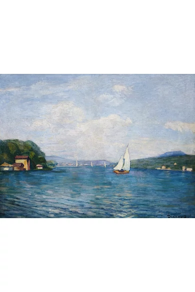026. Dienes István ( 1905 - 1977 ) Nyár a Balatonon