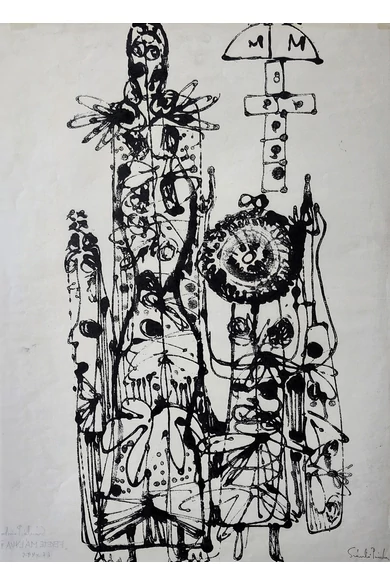038. Szántó Piroska ( 1913 - 1998 ) Fekete mályva