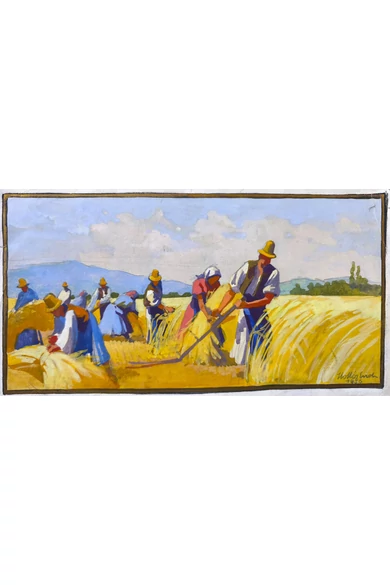 023. Hollós Endre ( 1907 - 1946 ) Betakarítás, 1936