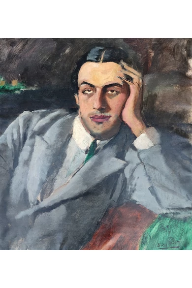 027. Basch Andor (1885 - 1944) A fiatal festőművész portréja